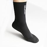 Neoprene Water Fin Sock Diving Wetsuits Sock 3MM for Women Men, Thermal Beach Sock Anti Slip Flexible for Snorkeling Surfing Kayaking Swimming Sailing Diving (L)