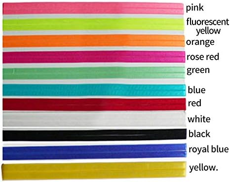 ransiy 10 Pieces Double Strip Hairband Sweatband No Slip Grip Elastic Silicone Headbands for Men and Women