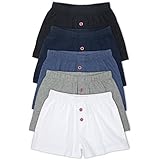 Lucky & Me Noah Boys Boxer Shorts, 5-Pack Underwear Set, 100% Pure Cotton