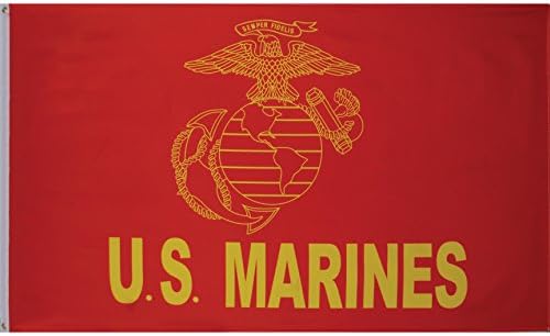 Us Marines "Big Logo W/bold Wording" 3x5' Banner Flag (Indoor/outdoor)