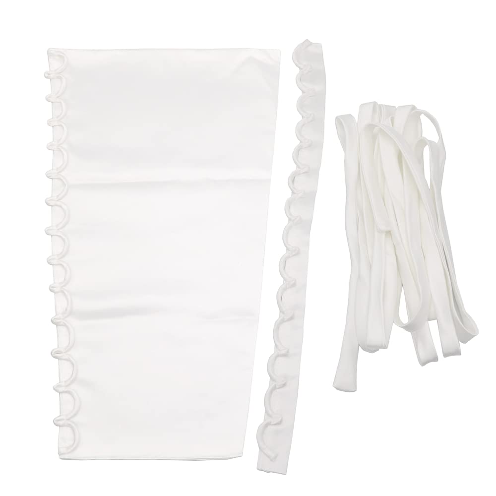 Photo 1 of 3PCS/Set Satin Corset Kit Zipper Replacement Wedding Gown Back Lace Webbing DIY Craft Wedding Dress Accessories Materials (White)
