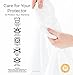 Linenspa Waterproof Pillow Protector - Premium Smooth Fabric - Standard Pillow Protector White