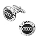 Promotioneer Men's Audi Logo Symbol Fashion Shirt Cufflinks with Gift Box