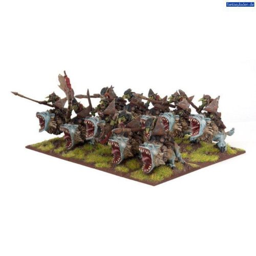 Mantic Games - Kings Of War Goblin Fleabag Riders Regiment (10)