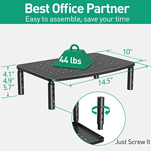 Zimilar 2 Pack Monitor Stands Risers, 3 Height Adjustable Monitor Riser