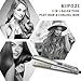 KIPOZI Professional Hair Straightener Nano-Titanium Flat Iron Anti-Frizz,1 Inch Straightening Iron with Adjustable Temperature Suitable for All Hair Types, Instant Heat Up and Dual Voltage, Silverthumb 1