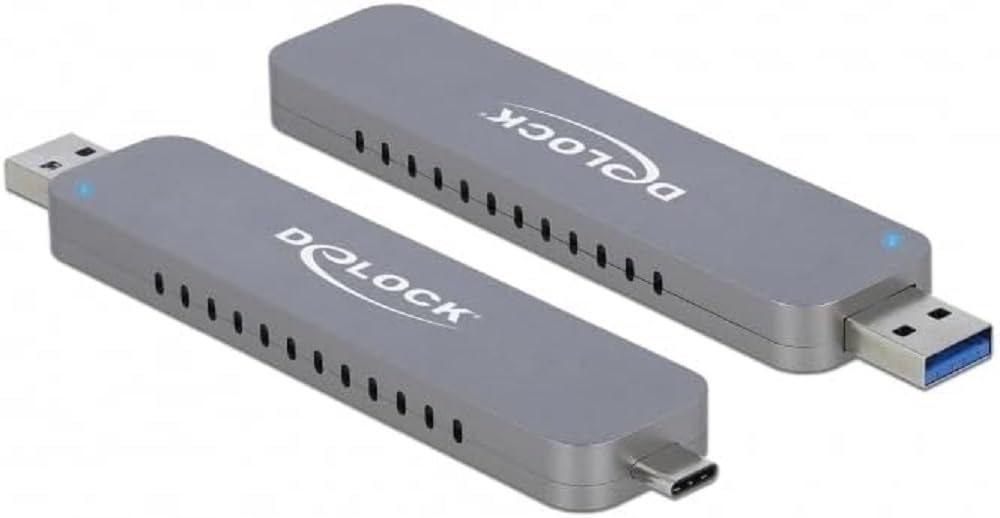 Delock External enclosure for M.2 NVMe PCIe SSD with USB Type-C and Type-A connector