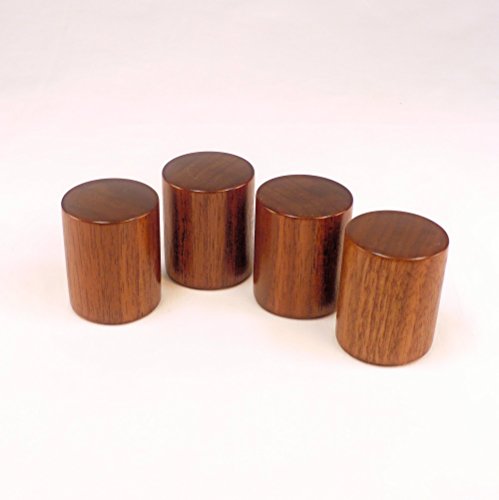 Lamp Finial, Black Walnut, Drum Pattern 7