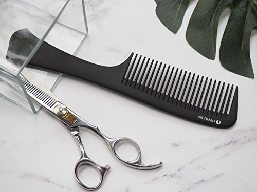 HYOUJIN616 Black Carbon Detangling Hair Brush, Paddle Hair Comb, Care Handgrip Comb-Best Styling Comb for Long, Wet or Curly Hair-Improve Blood Circulation, Reduce Hair Loss and Dandruff - Thumbnail 2