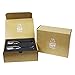 Mr. & Mrs. Gold Champagne Flutes With Gift Box - Wedding Glasses For Bride & Groom - Toasting Gift Sets - For Couples - Engagement, Wedding, Anniversary