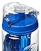 Hydracy Fruit Infuser Water Bottle - 32 oz Sports Bottle - Time Marker & Full Length Infusion Rod + 27 Fruit Infused Water Recipes eBook Gift - Azure Blue