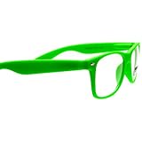 Nerdy Buddy Clear Lens Non Prescription Neon Matte Wayfarer Sunglasses(Neon Green/Clear)