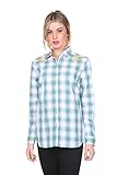 Stanzino Women's Studded Plaid Button Down Shirt