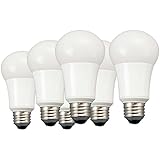 TCP 6 Pack of LED A19 - 60 Watt Equivalent Daylight (5000K) Light Bulb LA1050KND6