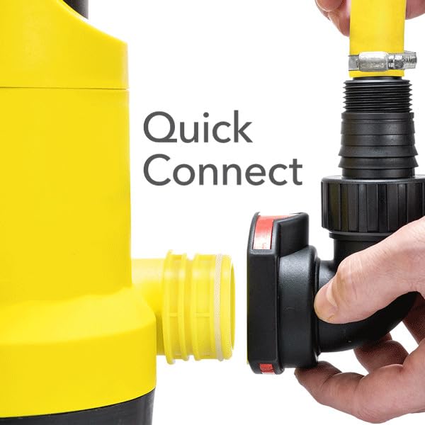 TROTEC Tauchpumpe TWP 4006 E – Pumpe für Klarwasser – Fördermenge 7300 l/h, Eintauchtiefe max. 7 m, Rückflussstopp, IP8X 8