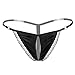 Black G-string, Nightaste Women Charming T-back Thong Panties(4 Styles/set) (S/M)