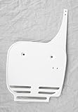 UFO Plastics Front Number Plate White for Kawasaki KX60 84-04