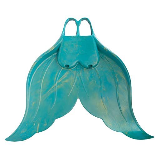 Mahina Mermaid Adult MerFin Classic Swim Mono-Fin Costume, Medium, Aqua