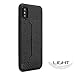 Luvvitt Gabbana Wallet Case with Fabric for iPhone XS / X - Black / Carbon Fiber