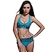 Foclassy Women's Push up Underwire Bikini Busty Support Triangle Bathing Suit