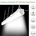 8FT LED Shop Light 8400lm 64W Linear Strip Light Fixture Commercial Grade High Output [120W Fluorescent Equivalent] 5000K Dimmable High/Low Bay Balcony Canopy Light DLC Premium 4.2 Qualified