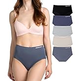 Skechers 5 Pack Womens Briefs, Seamless Underwear Panties, Ropa Sin Costuras Para Mujeres