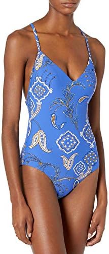 Seafolly Women's Active Deep V Plunge Maillot One Piece Swimsuit