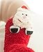 LHX-557 2 Pack Christmas Holiday Santa Claus Socks for Kids - Christmas Gift