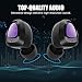 Letscom True Wireless Earbuds, Bluetooth 5.0 Headphones, 3D Stereo Sound, Mini in-Ear Sports Earphones for Running Gym Workout, Lightweight Wireless Headset with Mic Charging Case