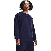 Under Armour Men's Rival Fleece Crew, (410) Midnight Navy / / White, Large Tall