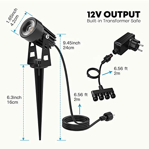 Kohree Low Voltage Landscape Lights, 12V Plug in LED Outdoor Landscape