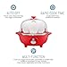 Elite Gourmet Easy Electric 7 Egg Capacity Cooker, Poacher, Omelet Maker, Scrambled, Soft, Medium, Hard Boiled with Auto Shut-Off and Buzzer, BPA Free