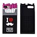 I Love Mustache iPhone 7 Plus Case Cigarette Cute Soft Silicone, Miniko(TM) 3D Silicone Soft Rubber Cigarette Design Case I Love Beards Protective Rubber Phone Case Cover for iPhone 7 Plus- Rose