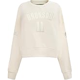 Pro Standard NBA womens Womens Nba New York Knicks Neutrals Player Brushed Back French Terry Crewneck Sweatshirt
