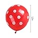 Polka Dot Balloons Set of 100 Pink White Red Latex Balloon with 1 mix Pennant Flags for Festival Christmas Wedding Birthday Party Decorations(Pink)