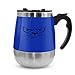 Vortex Mixer, LEADNOVO Self Stirring Mug Auto Self Mixing Stainless Steel Cup for Bulletproof/Keto Coffee/Tea/Hot Chocolate/Cocoa Protein Shaker Mug for Office/Kitchen/Travel/Home -450ml/15.2oz (Blue)