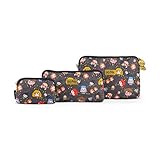 JuJuBe x Harry Potter, Be Set | Portable Cosmetic Travel Toiletry Bag Set, Multiple Sized Makeup Bags for Organization + Accessories, Detachable Wristlet Strap | Cheering Charms | 3 Pack