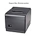 80mm Thermal Receipt Pos Printer Impresora térmica, MUNBYN USB Serial Ethernet LAN High Speed Printer, ompatible with ESC/POS Print Commands Support Mac Windowthumb 1