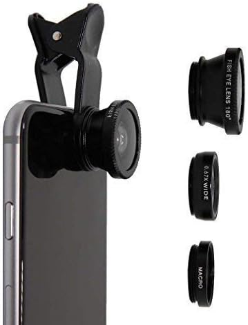 MIDMART™ Phone Camera Lens Macro Camera Lens & Wide Angle Lens &Camera Clip Lens & Fisheye Lens Clip Cell Phone Lens for Smartphone