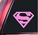 Superman Vinyl Decal Sticker - Pink