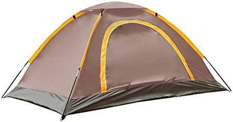 RFVBNM Tent outdoor Double Door pressure glue Tent 2 people camping Tent beach Tent 210140110CM,coffee