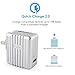 iPhone 8/ 8 Plus/ X ELEPHAS [Qualcomm Certified 2.0] 18W Fast Charger USB Wall Mains Plug Power Adapter with USB Cable, Anti-Overheat and 20000 hours Life-time, Silver (Retail Packaging)