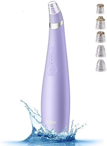 Blackhead Remover Comedone Extractor – Dollve Electric, Heavy-Duty Remover, Acne Pimple Vacuum Suction, Facial Pore Cleanser, Multifunctional Skin Device Microdermabrasion Machine (purple)