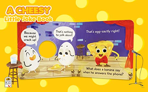A Cheesy Little Joke Book: Finger Puppet Board Book with Simple Silly Fun for Toddlers