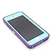 iPhone 6 Plus/6S Plus Case, Maxcury Hybrid Rubber Plastic Impact Defender Rugged Hard Case with Built-in Screen Protector and Belt Clip Holster(Purple/Lt Blue & Clip)