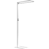 Honeywell 06E Ultra Sunturalux Dual-Light LED Floor Lamp Modern 16500LM | CRI&ge;98，4000K Daylight, 77" Tall Dimmable Standing Light for Office, Study, Living