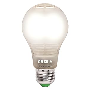 Cree Lighting BA19-08027OMF-12CE26-1C100 Cree Connected LED Smart Bulb, 1pk, Soft White