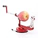 Apple Peeler Masione Slicer & Corer/Peel, Slice & Core W/Suction Base for Everyday Kitchen Use (Red)