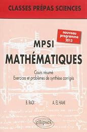 Mathématiques, MPSI