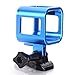 Nechkitter Aluminum Frame Mount for GoPro Hero 5 Session 4 Session Hero Session, CNC Aluminum Alloy Solid Protective Case with Wrench -Blue